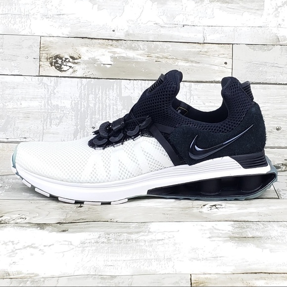 Nike Shox Gravity Mens Running Shoes Black/White - Picture 3 of 8